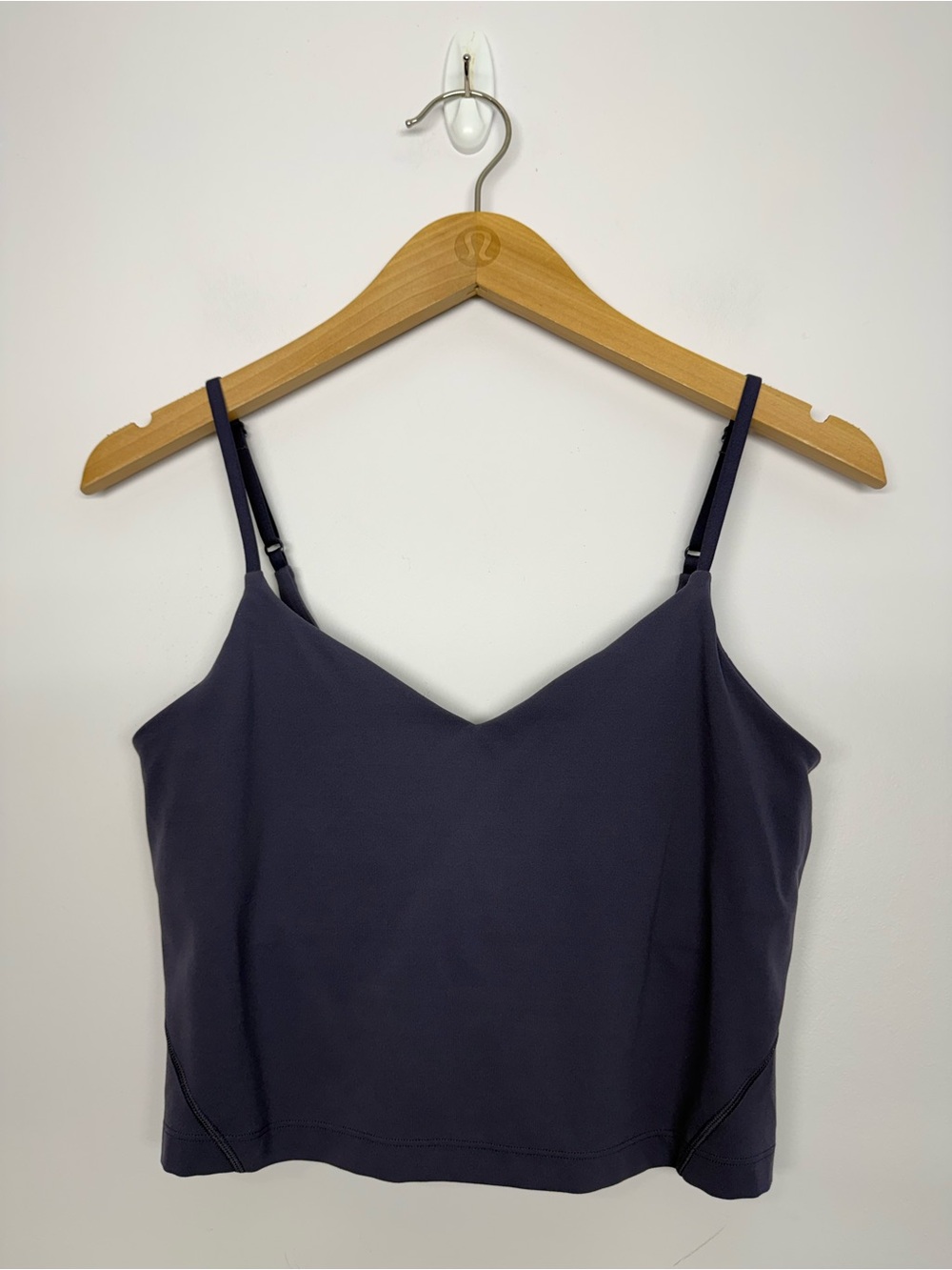 Lululemon Align Cropped Cami Tank Top A/B Cup Nightfall Size 8 Purple